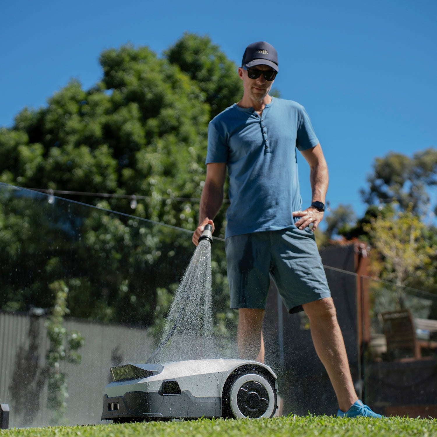 Wartung des Mähroboters