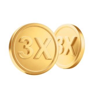 3× Belohnungspunkte