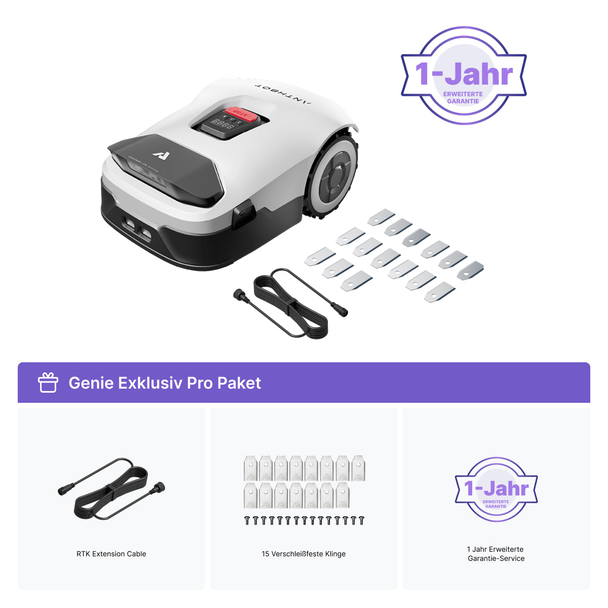 ANTHBOT Genie: Intelligenter KI-Rasenmäherroboter – ohne Kabel