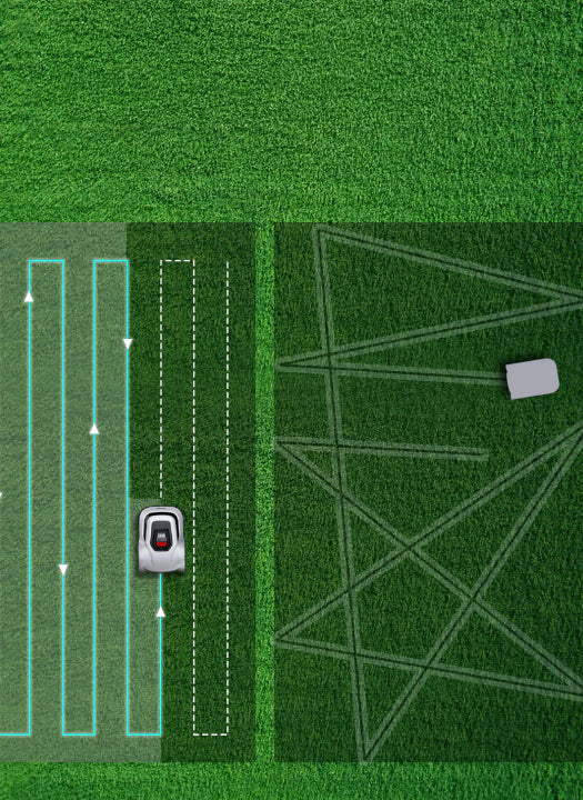 ANTHBOT Mähroboter mit systematischer Mähroute